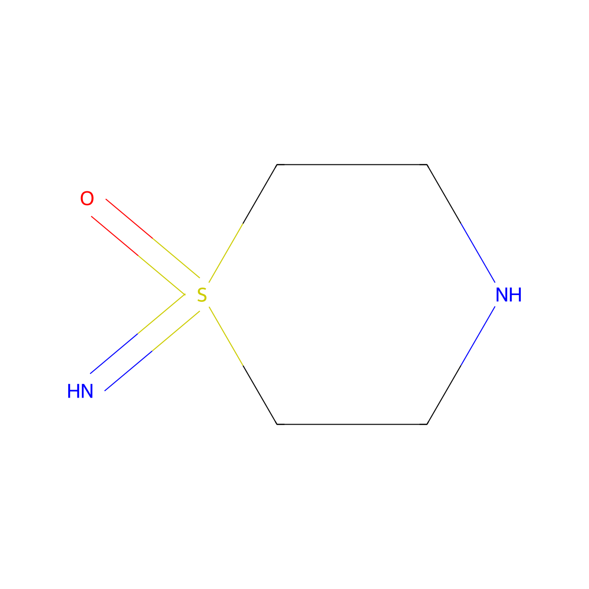 1-Imino-1lambda6-thiomorpholin-1-one molecular structure, CAS 1621962-33-1