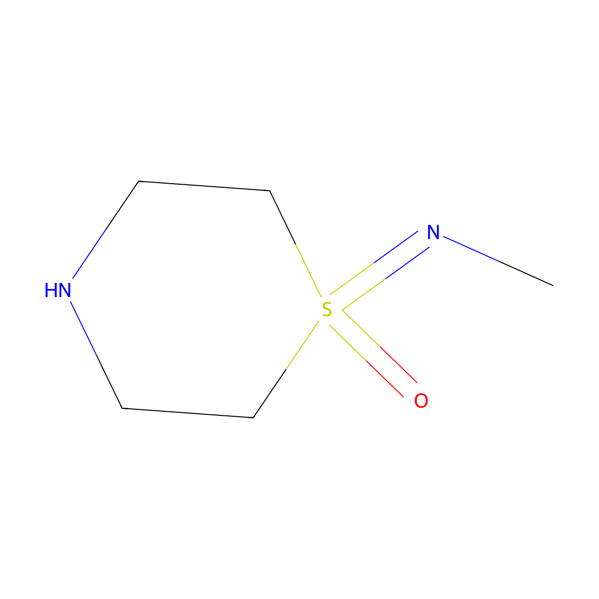 1-(Methylimino)-1lambda6-thiomorpholin-1-one molecular structure, CAS 1621962-34-2