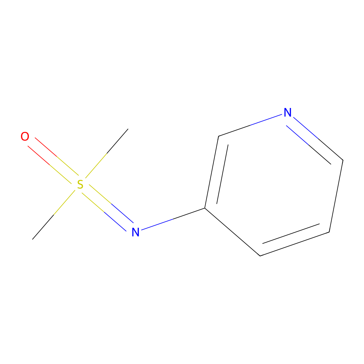 N-(Dimethyloxido-lambda4-sulfanylidene)-3-pyridinamine molecular structure, CAS 1621962-58-0