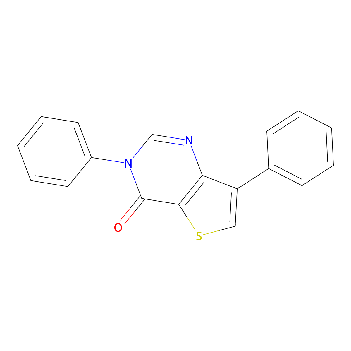 3,7-Diphenylthieno[3,2-d]pyrimidin-4(3H)-one molecular structure, CAS 1621966-56-0