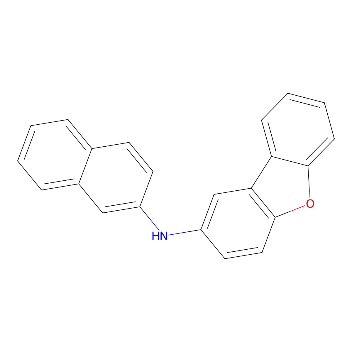 N-(Naphthalen-2-yl)dibenzo[b,d]furan-2-amine molecular structure, CAS 1621976-98-4