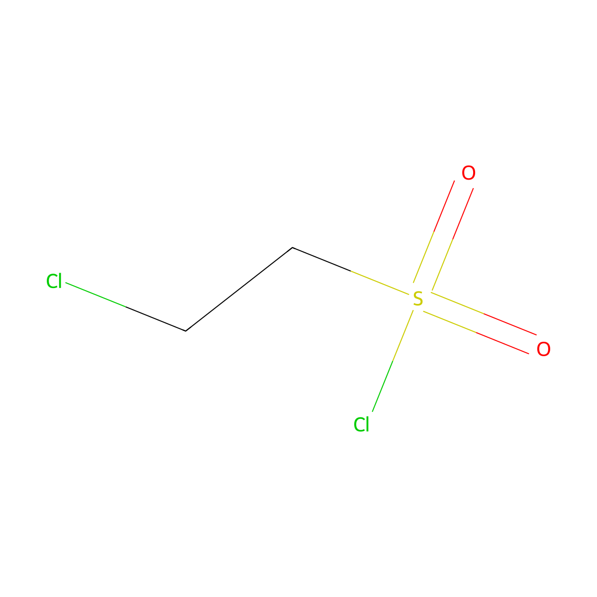 Ethanesulfonylchloride, 2-chloro- molecular structure, CAS 1622-32-8