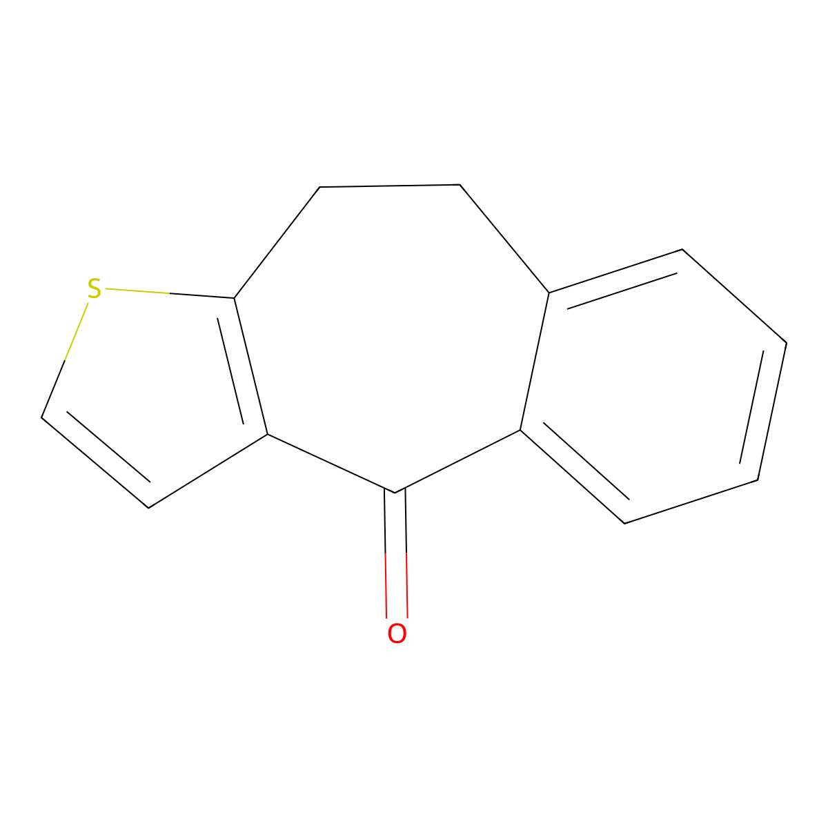 9,10-Dihydro-4H-benzo[4,5]cyclohepta[1,2-b]thiophen-4-one molecular structure, CAS 1622-55-5