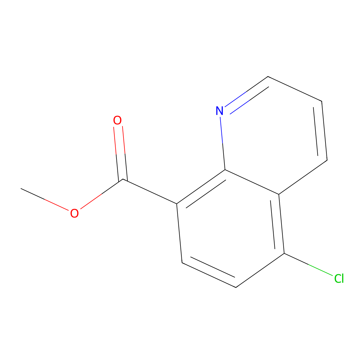Methyl 5-chloroquinoline-8-carboxylate molecular structure, CAS 16220-22-7