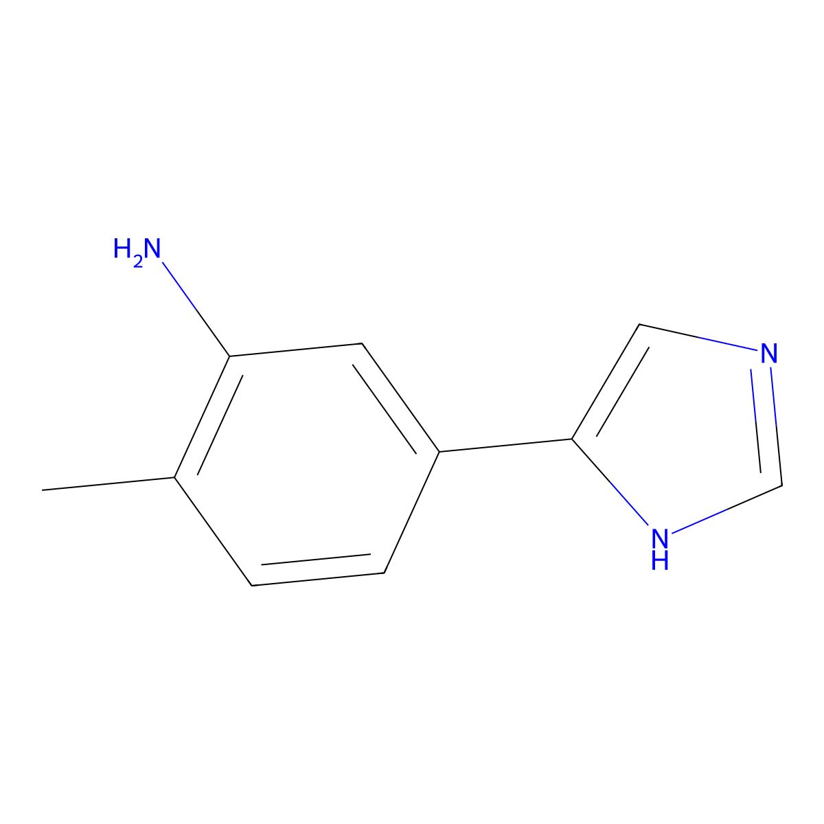 5-(1H-Imidazol-4-yl)-2-methylaniline molecular structure, CAS 1622004-27-6