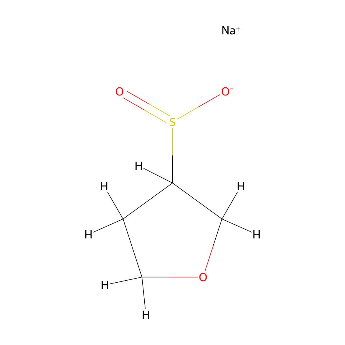 Sodium oxolane-3-sulfinate molecular structure, CAS 1622013-59-5