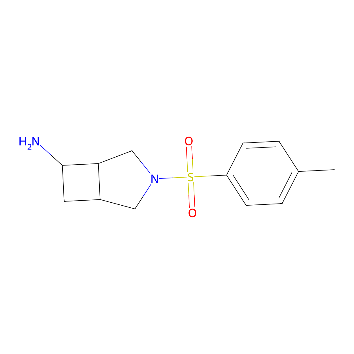 3-(4-Methylbenzenesulfonyl)-3-azabicyclo[3.2.0]heptan-6-amine molecular structure, CAS 162205-80-3