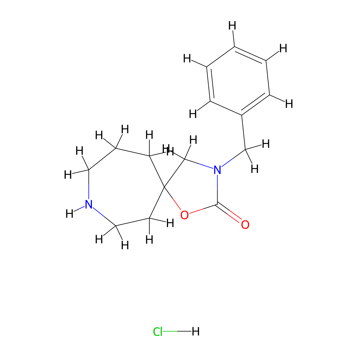 3-Benzyl-1-oxa-3,8-diazaspiro[4.6]undecan-2-one hydrochloride molecular structure, CAS 1622069-56-0