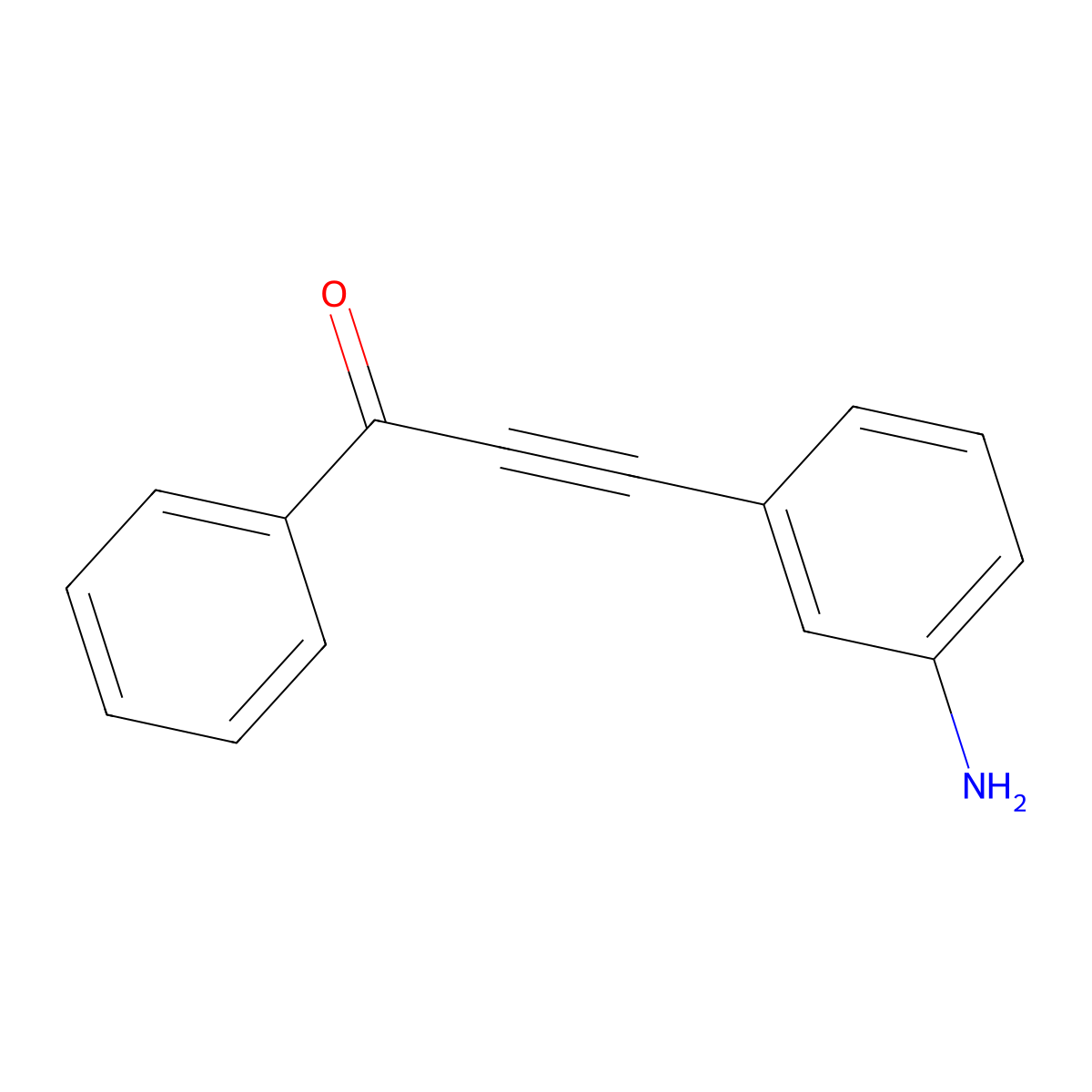 3-(3-Aminophenyl)-1-phenylprop-2-yn-1-one molecular structure, CAS 1622071-38-8