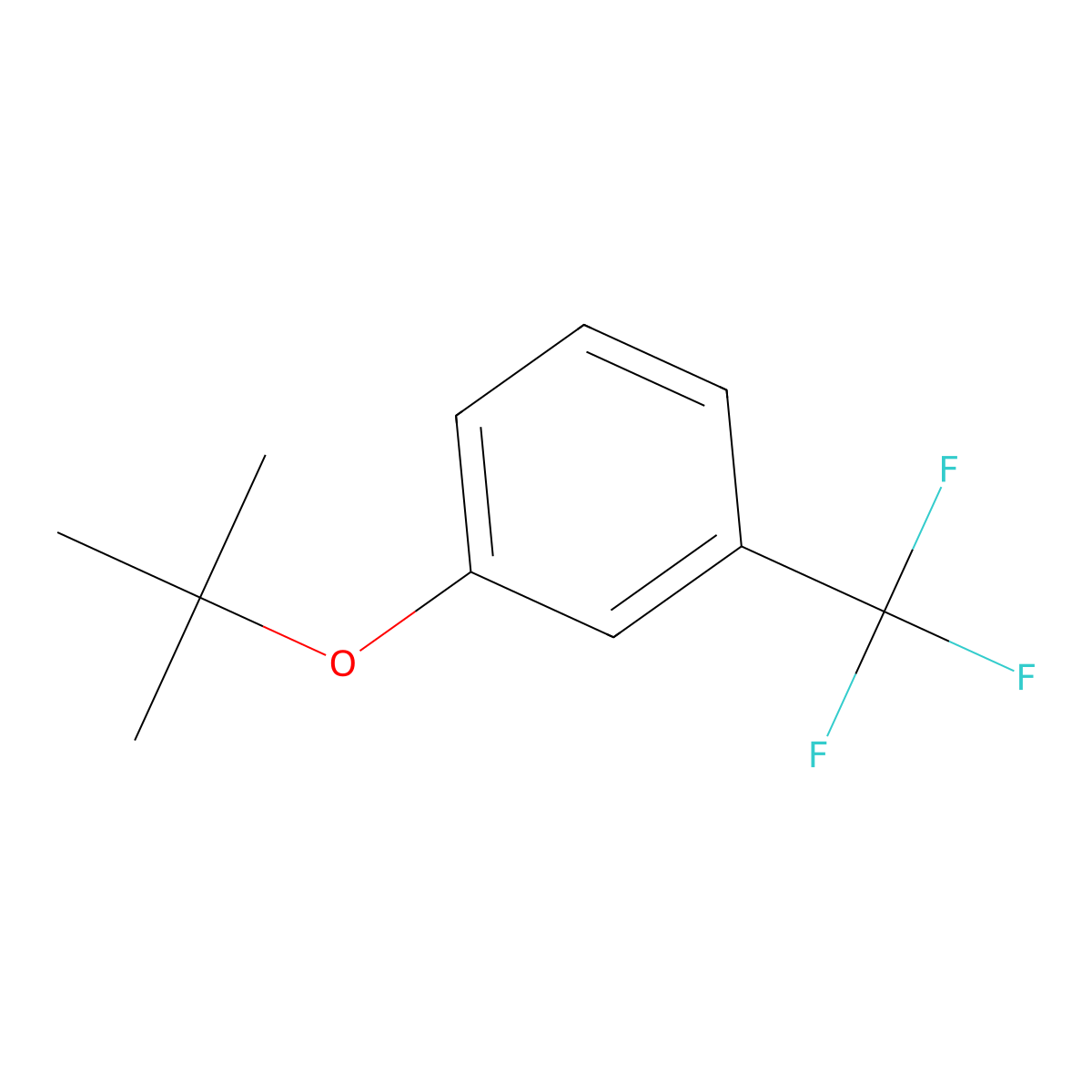 1-(1,1-Dimethylethoxy)-3-(trifluoromethyl)benzene molecular structure, CAS 16222-43-8