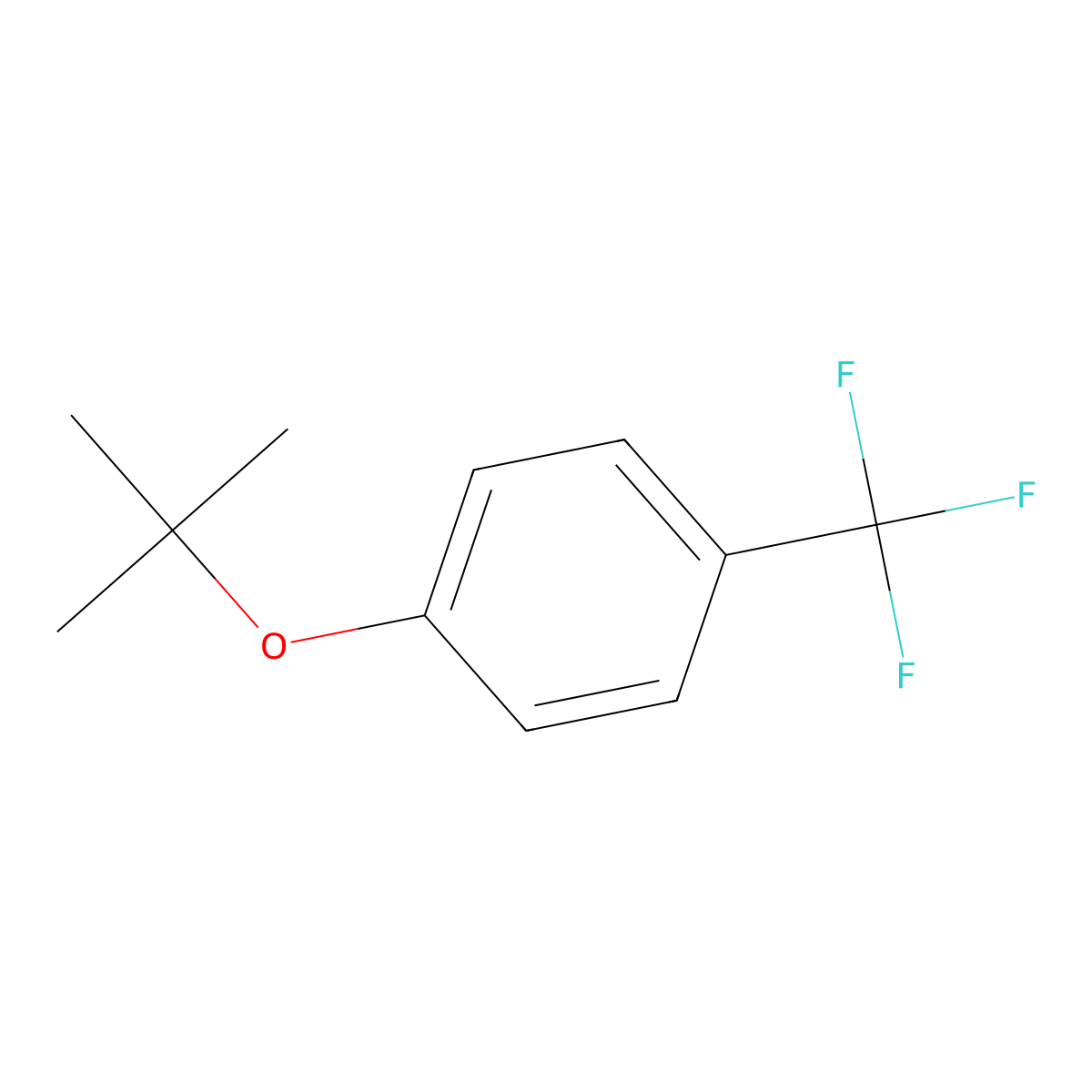 1-tert-Butoxy-4-(trifluoromethyl)benzene molecular structure, CAS 16222-44-9