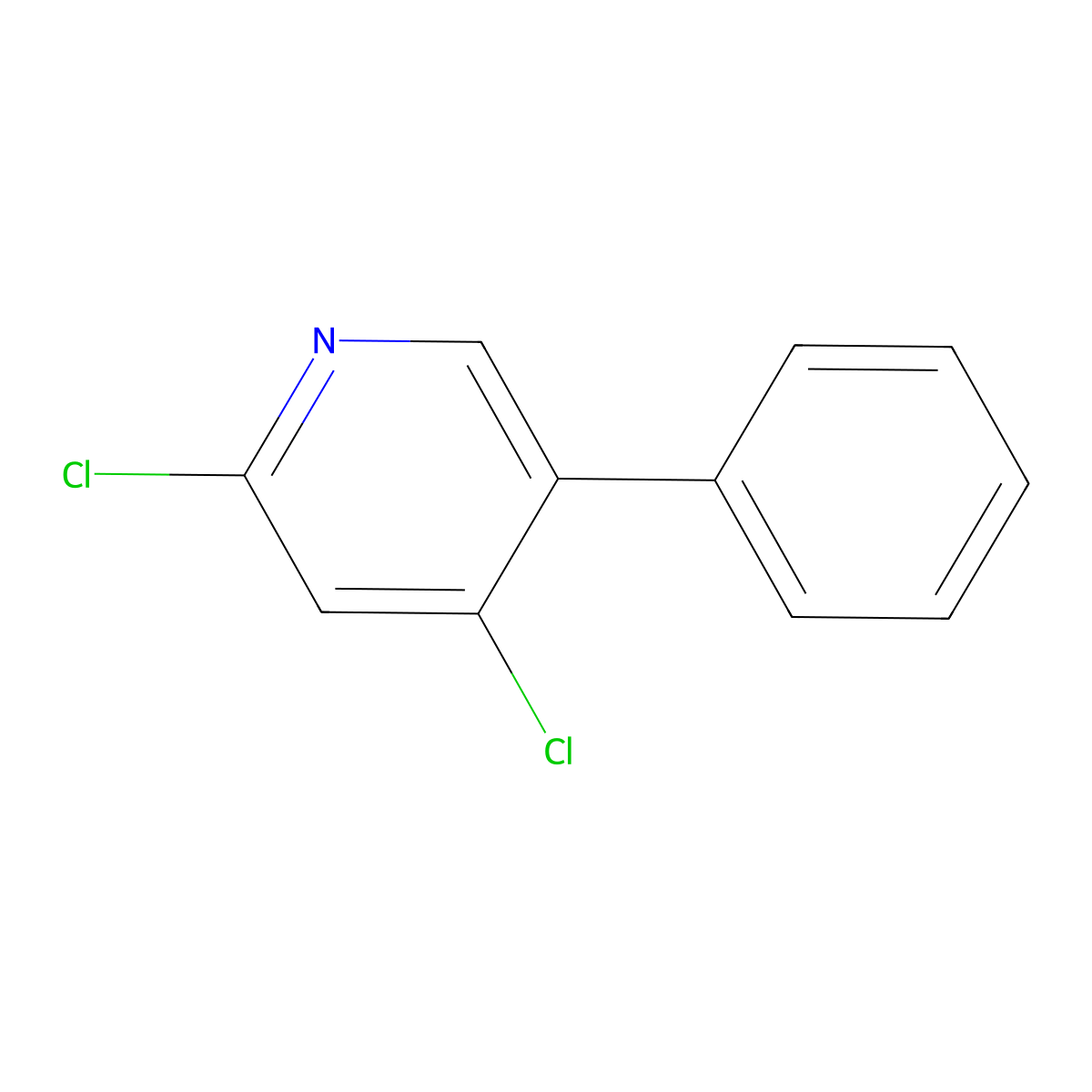2,4-Dichloro-5-phenylpyridine molecular structure, CAS 1622217-22-4