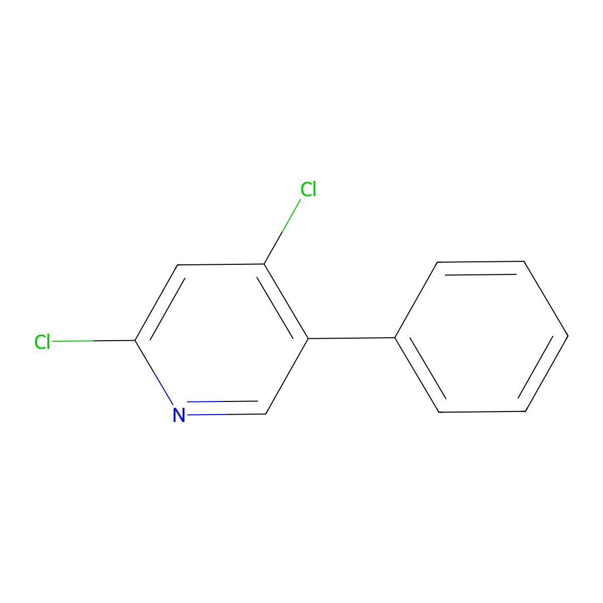 2,4-Dichloro-5-phenylpyridine molecular structure, CAS 1622217-22-4