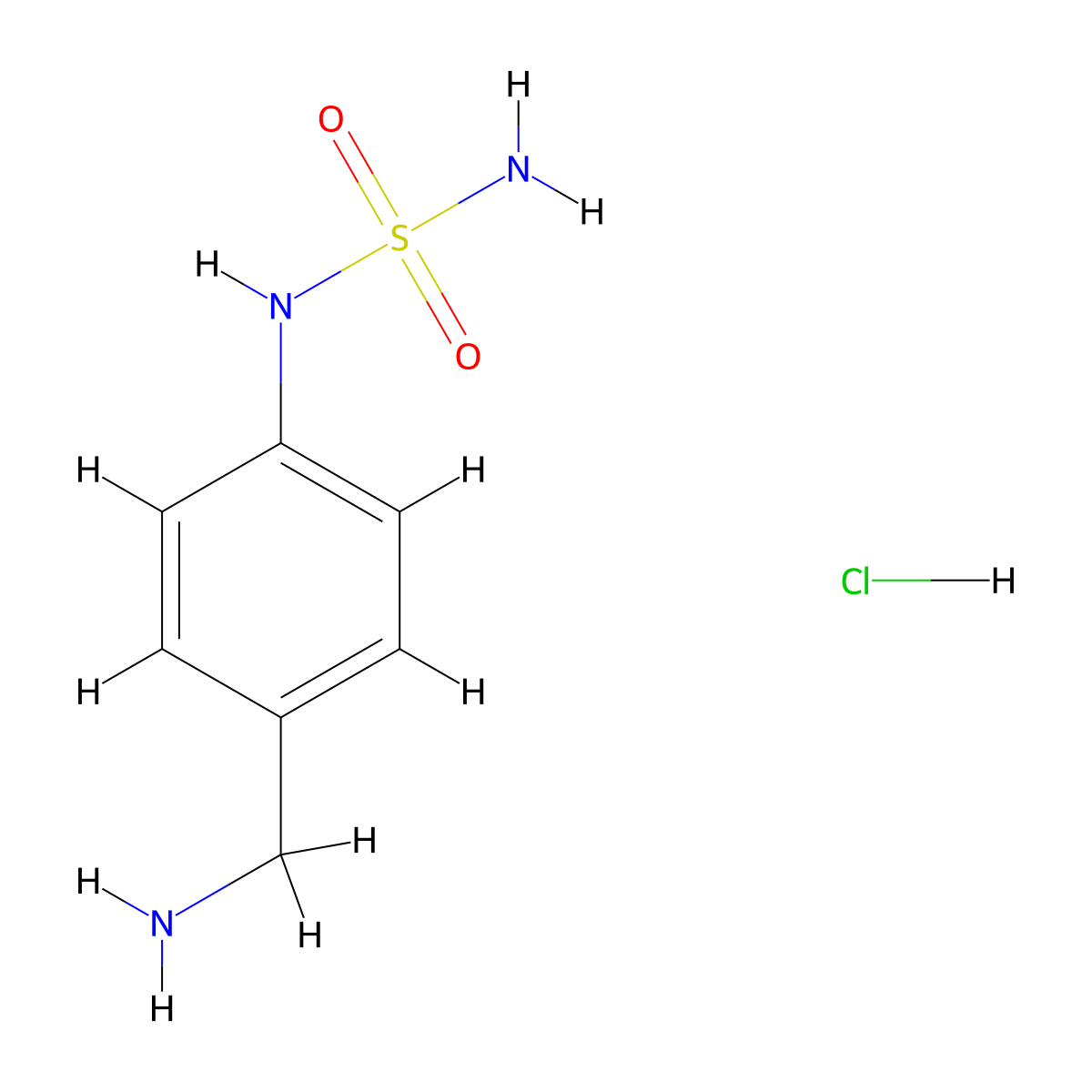 4-(Sulfamoylamino)benzylamine hydrochloride molecular structure, CAS 1622234-62-1