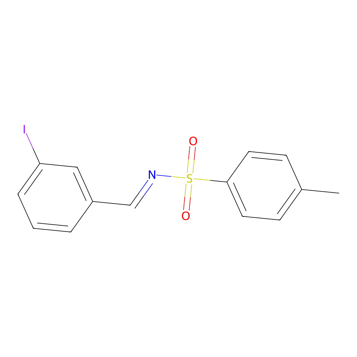 N-(3-Iodobenzylidene)-4-methylbenzenesulfonamide molecular structure, CAS 1622236-65-0