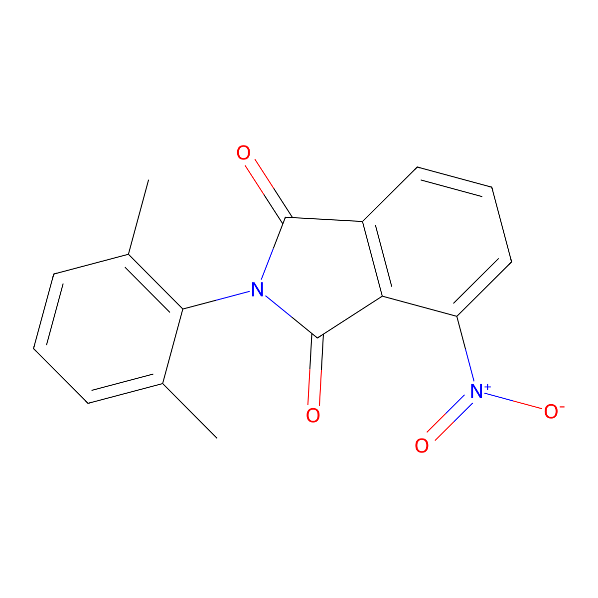 2-(2,6-Dimethylphenyl)-4-nitroisoindole-1,3-dione molecular structure, CAS 162228-86-6