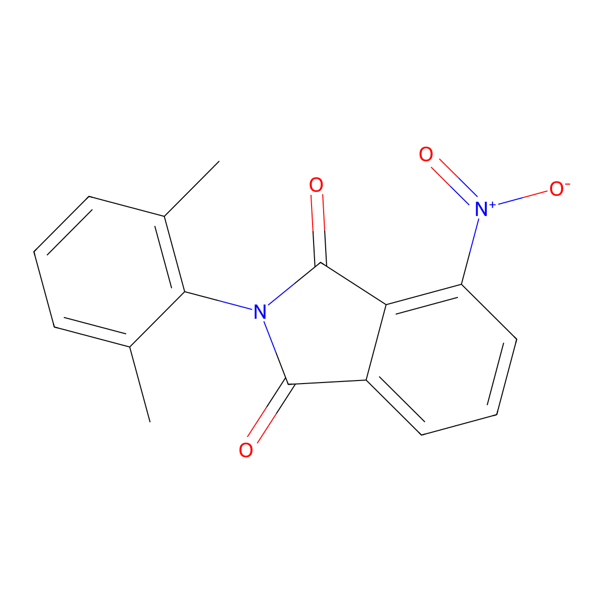 2-(2,6-Dimethylphenyl)-4-nitroisoindole-1,3-dione molecular structure, CAS 162228-86-6