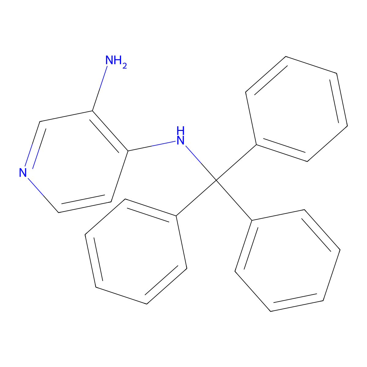 N4-Tritylpyridine-3,4-diamine molecular structure, CAS 1622290-51-0