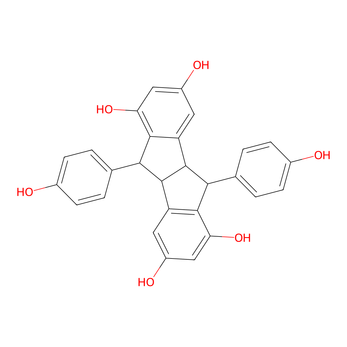 Pallidol molecular structure, CAS 1622292-61-8