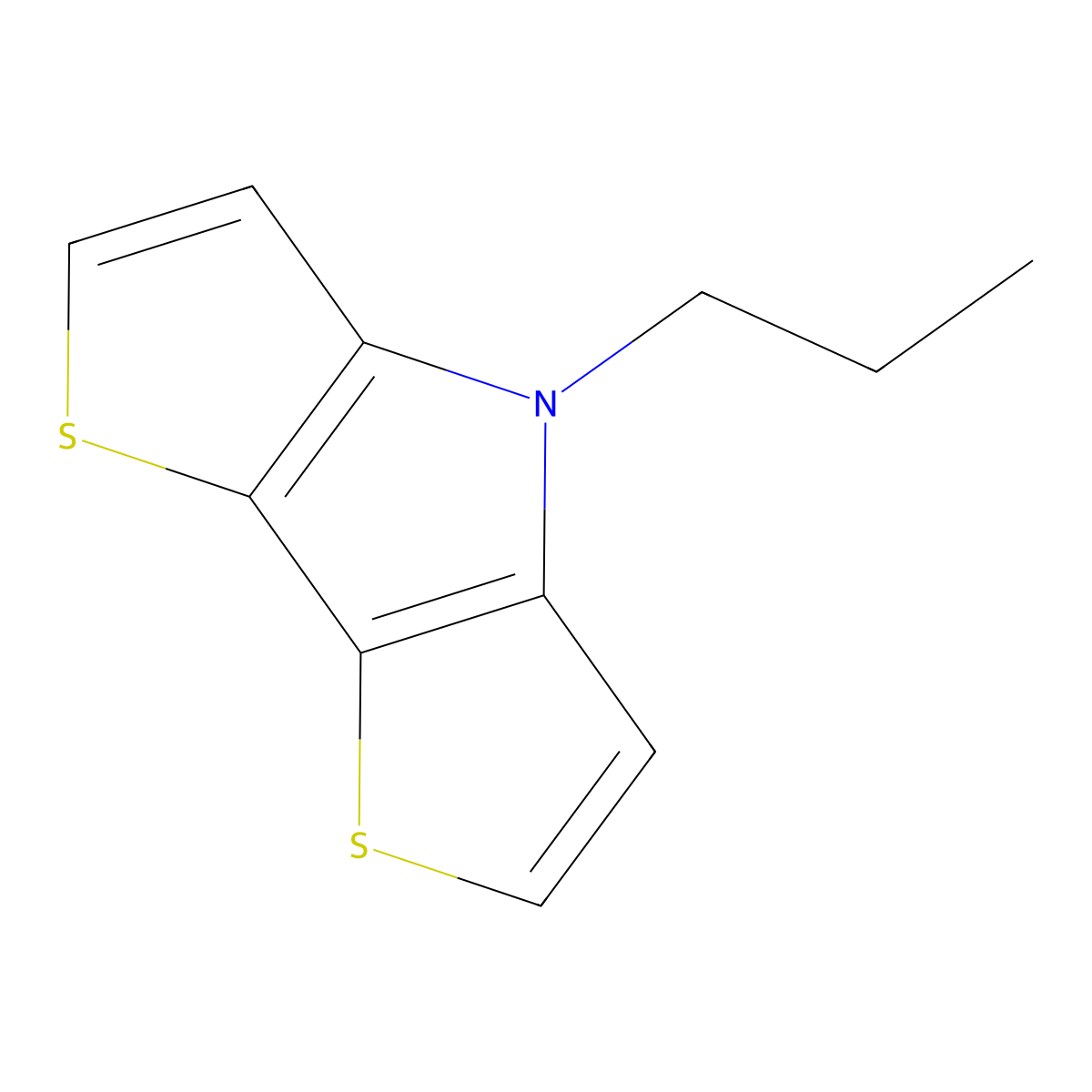 4-Propyl-4H-dithieno[3,2-b:2',3'-d]pyrrole molecular structure, CAS 1622311-17-4