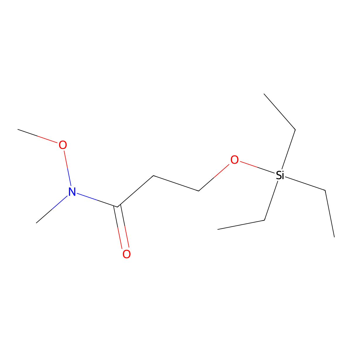 N-Methoxy-N-methyl-3-[(triethylsilyl)oxy]propanamide molecular structure, CAS 1622322-56-8