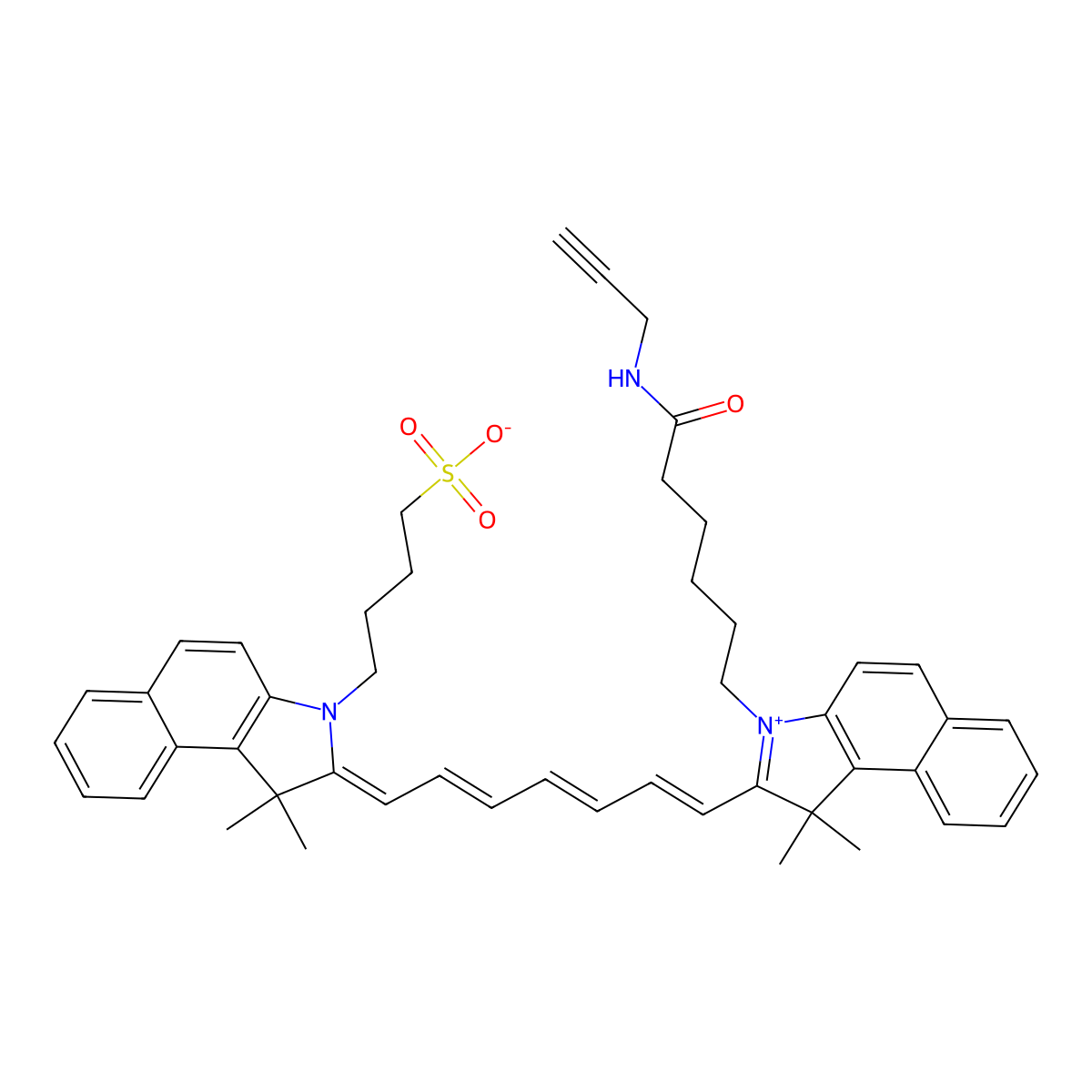 ICG-alkyne molecular structure, CAS 1622335-41-4
