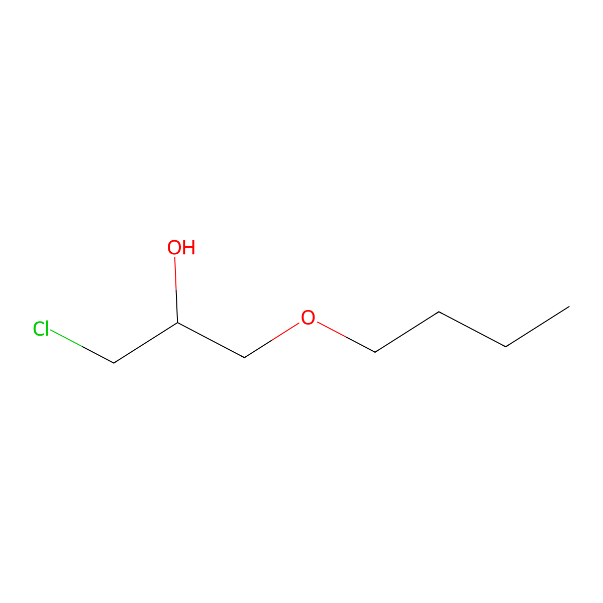 2-Propanol, 1-butoxy-3-chloro- molecular structure, CAS 16224-33-2