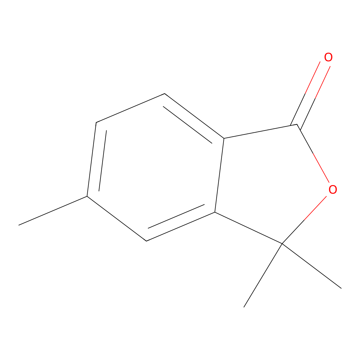 3,3,5-Trimethyl-2-benzofuran-1-one molecular structure, CAS 16225-06-2