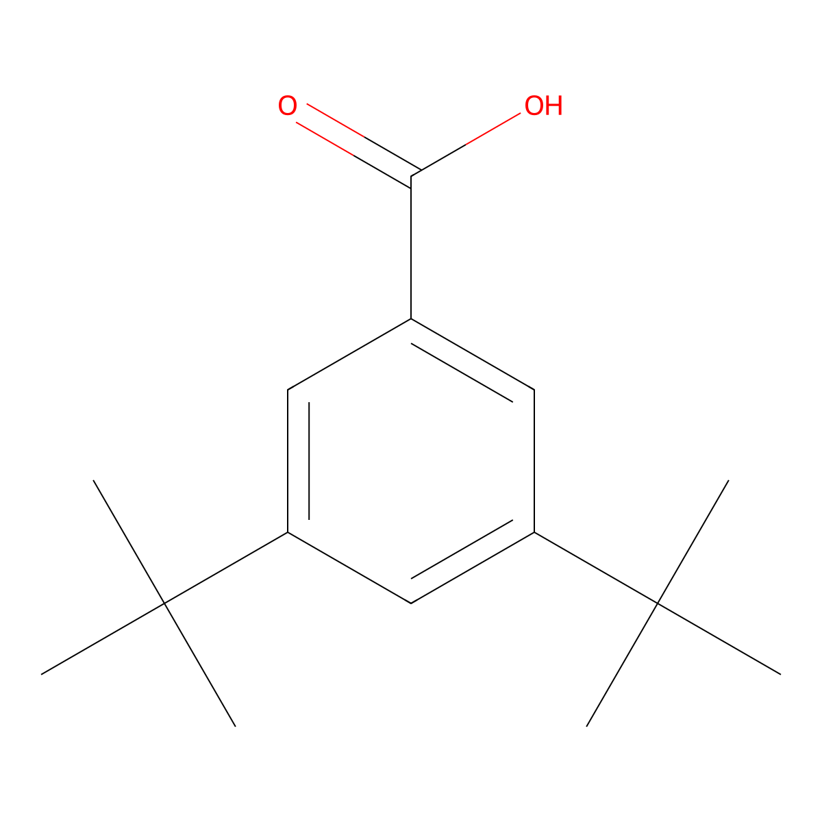 3,5-Bis(tert-butyl)benzoic acid molecular structure, CAS 16225-26-6