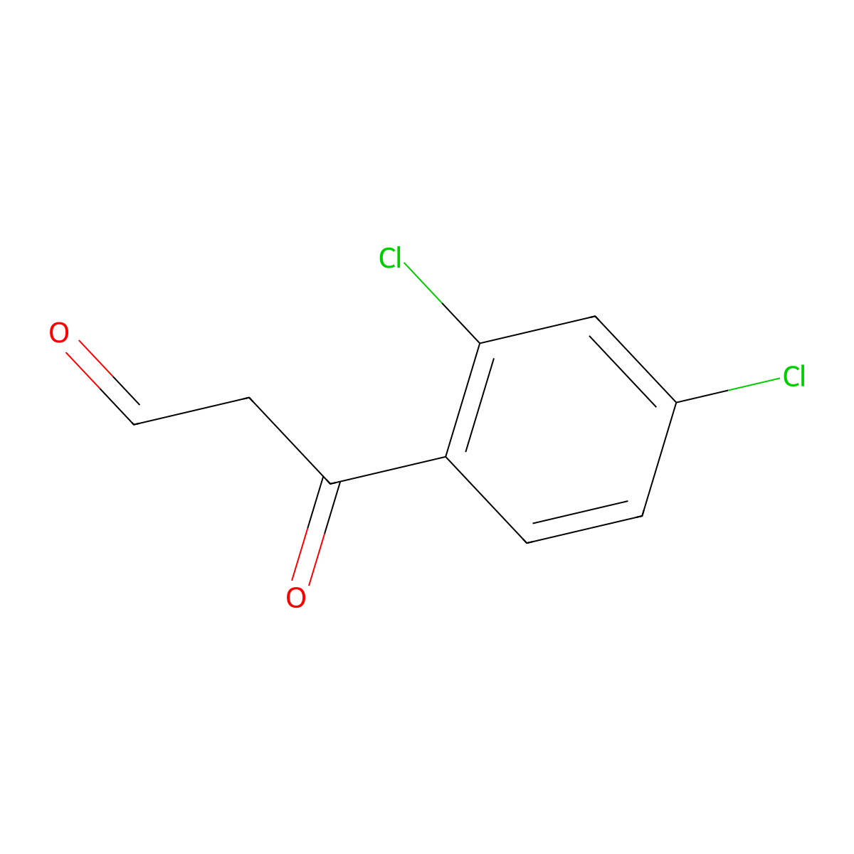 3-(2,4-Dichlorophenyl)-3-oxopropanal molecular structure, CAS 162251-01-6
