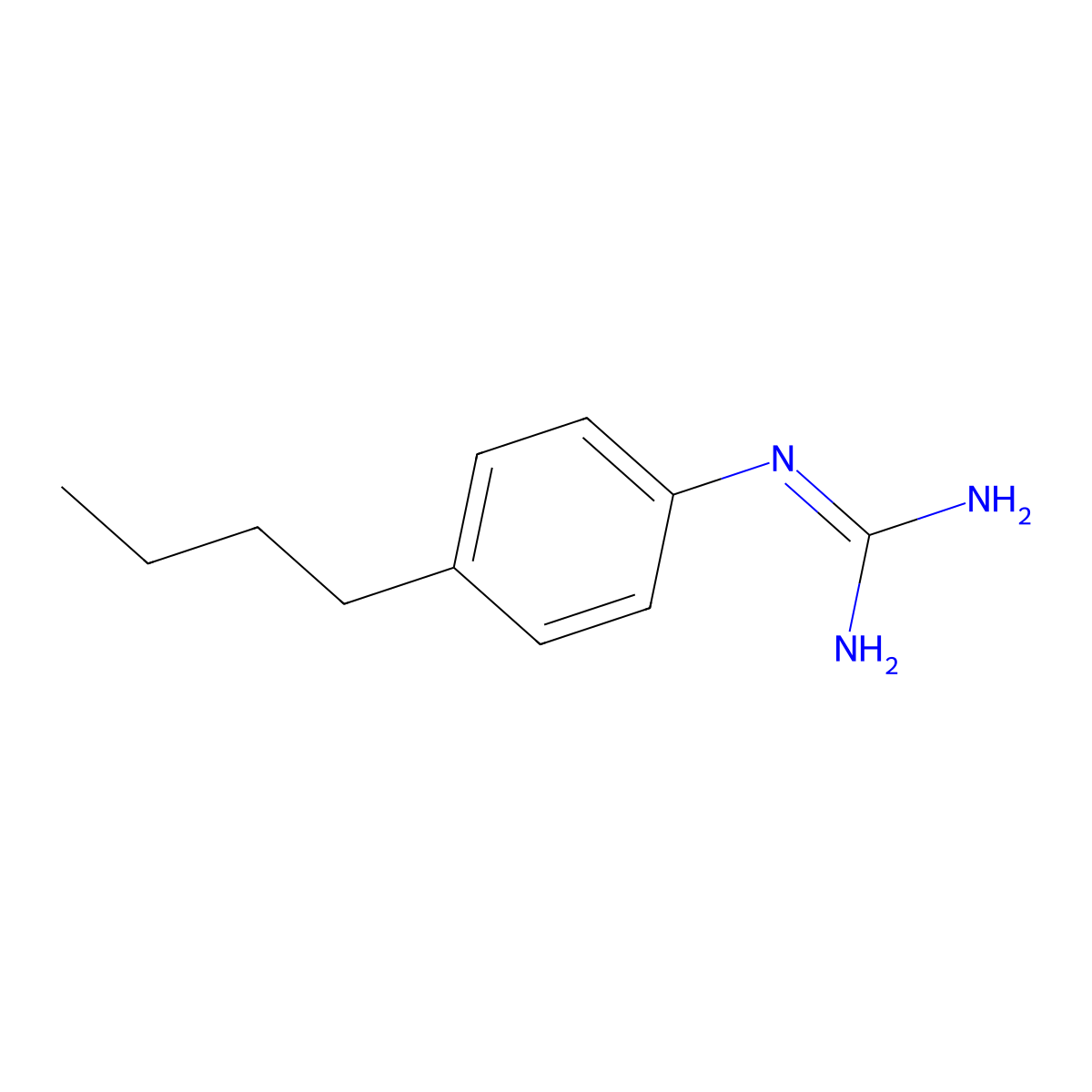 N-(4-butylphenyl)guanidine molecular structure, CAS 162254-59-3