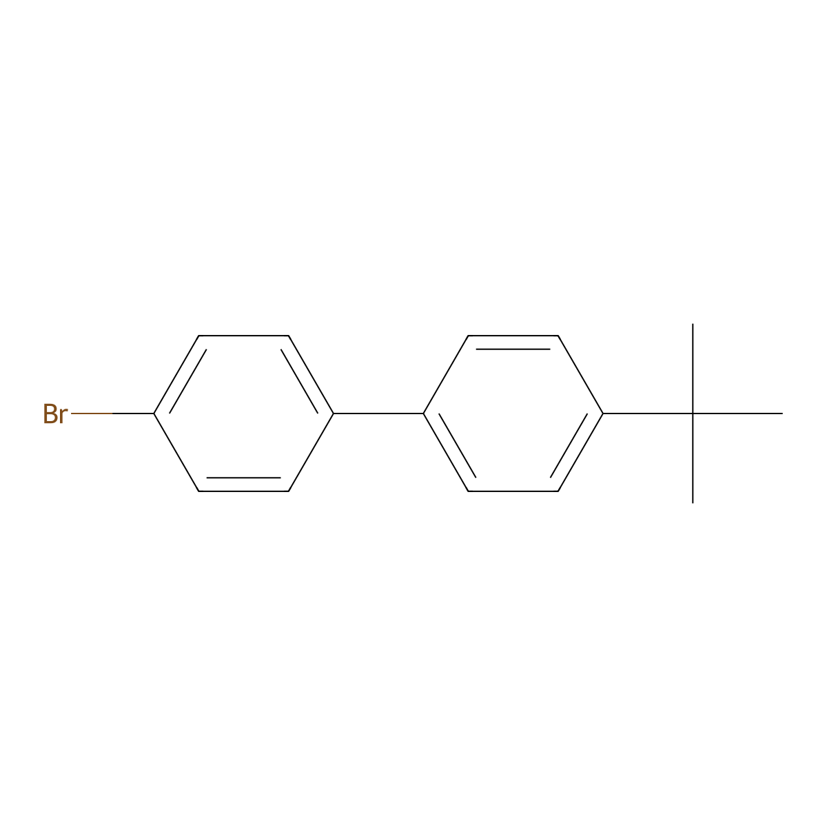 4-Bromo-4'-(tert-butyl)biphenyl molecular structure, CAS 162258-89-1