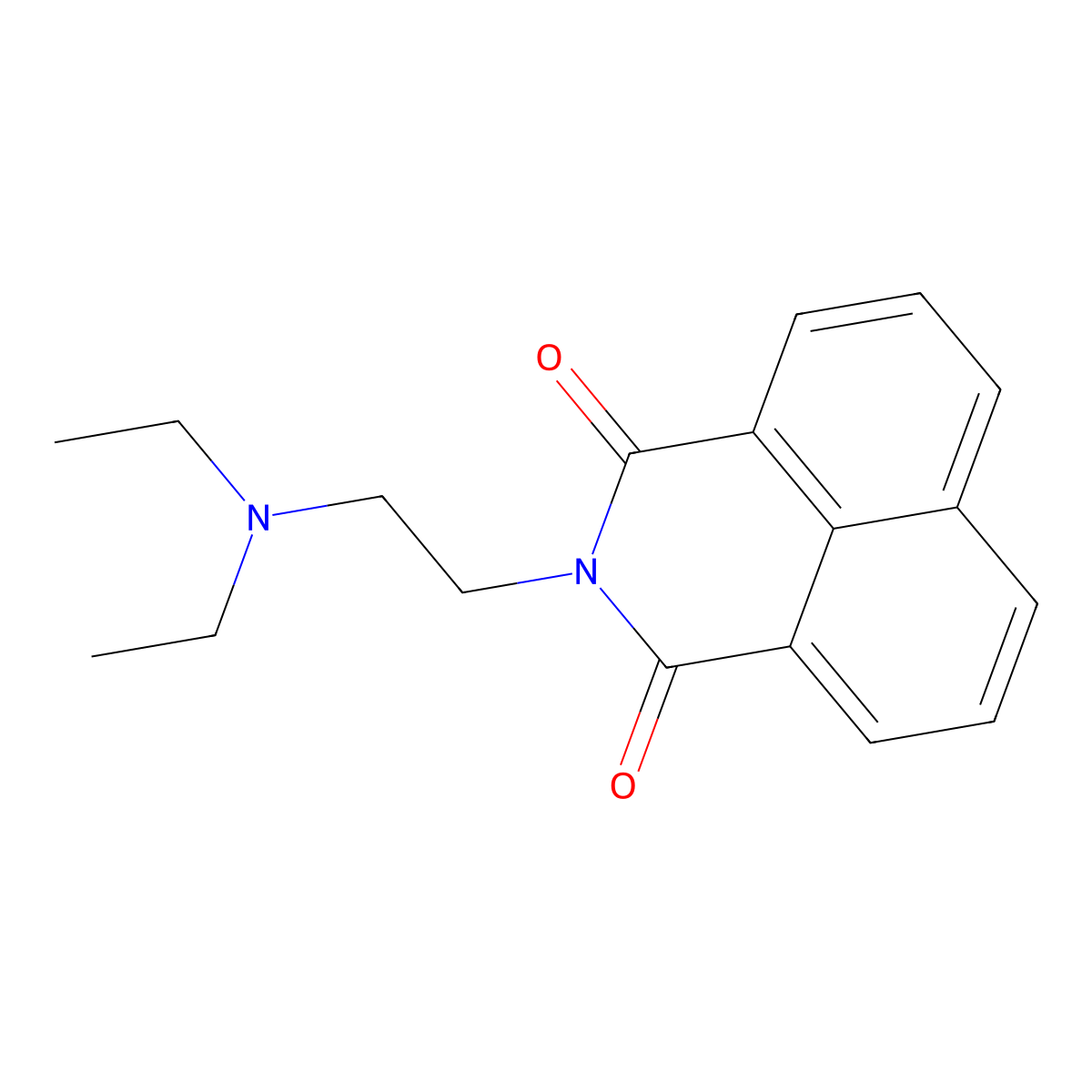 2-(2-Diethylaminoethyl)benzo[de]isoquinoline-1,3-dione molecular structure, CAS 162265-50-1