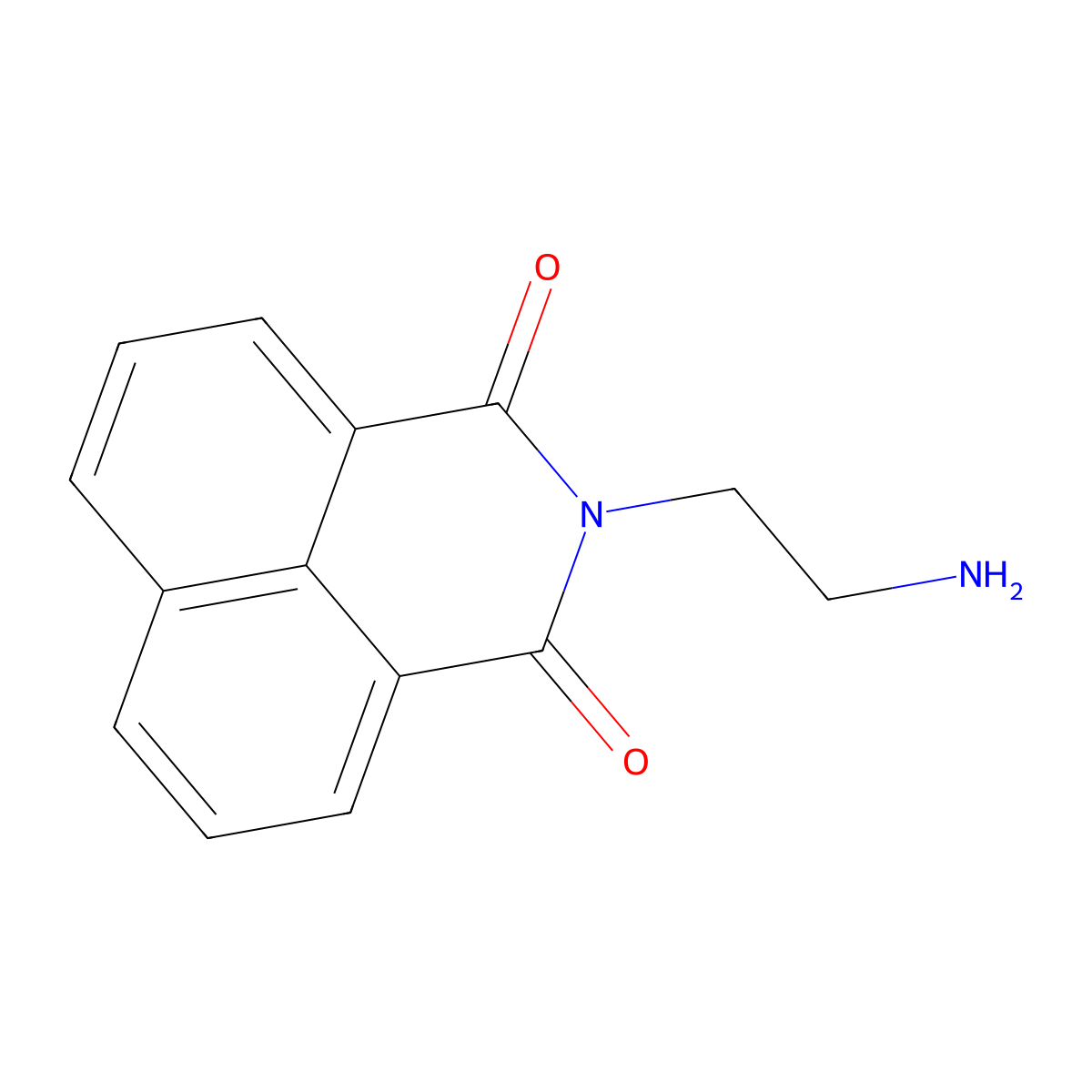 (2-Aminoethyl)naphthalimide molecular structure, CAS 162265-51-2