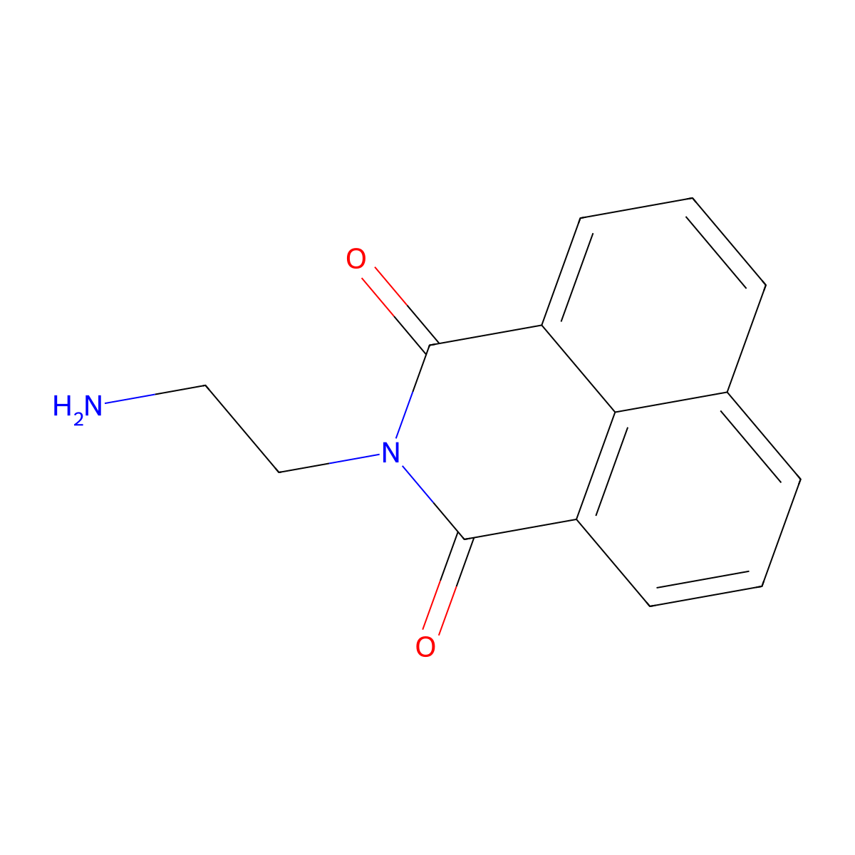 (2-Aminoethyl)naphthalimide molecular structure, CAS 162265-51-2