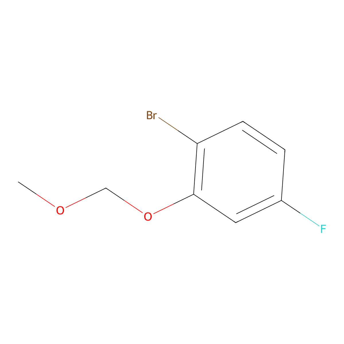 1-Bromo-4-fluoro-2-(methoxymethoxy)benzene molecular structure, CAS 162269-78-5