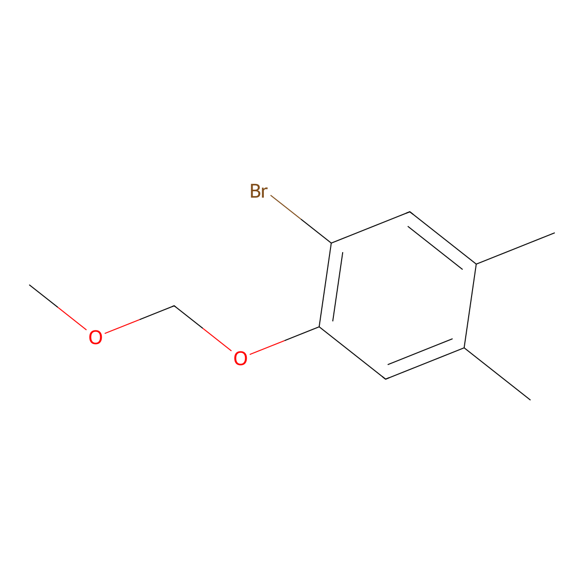 1-Bromo-2-(methoxymethoxy)-4,5-dimethylbenzene molecular structure, CAS 162269-87-6