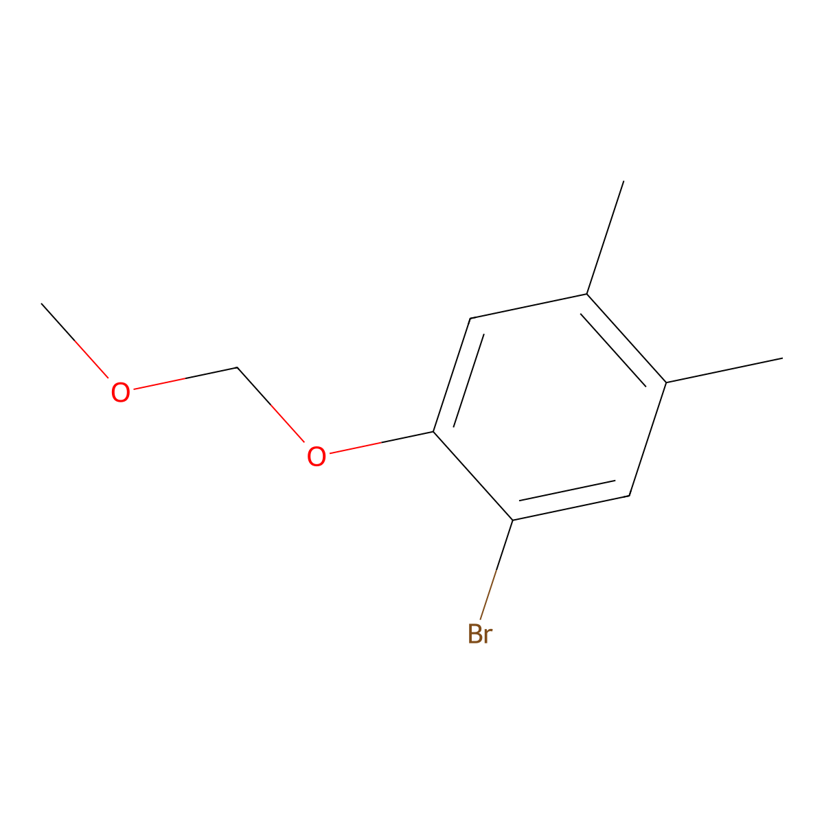 1-Bromo-2-(methoxymethoxy)-4,5-dimethylbenzene molecular structure, CAS 162269-87-6