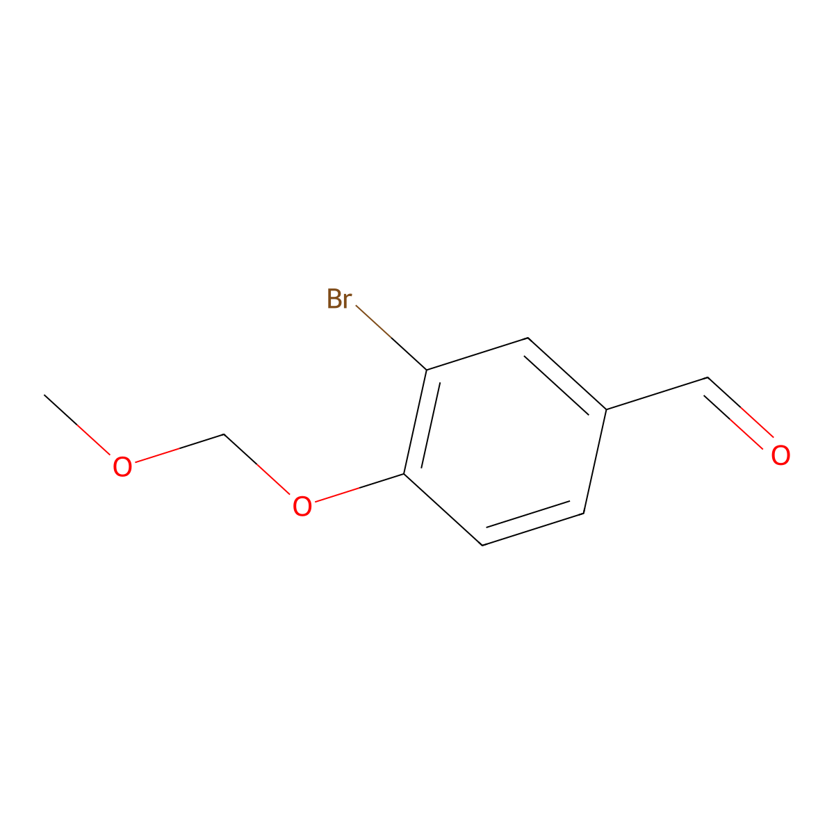 3-Bromo-4-(methoxymethoxy)benzaldehyde molecular structure, CAS 162269-90-1