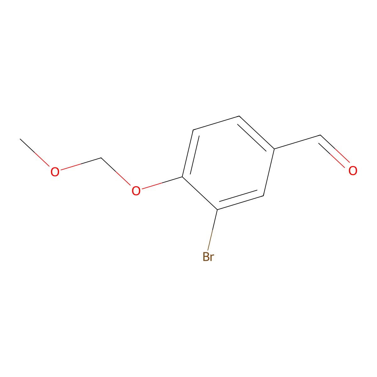 3-Bromo-4-(methoxymethoxy)benzaldehyde molecular structure, CAS 162269-90-1