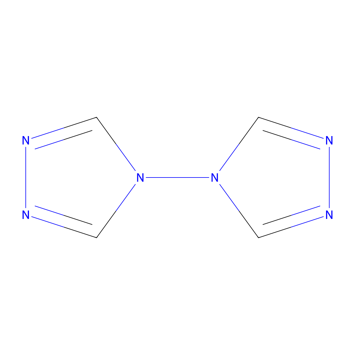 4,4'-Bi-4H-1,2,4-triazole molecular structure, CAS 16227-15-9