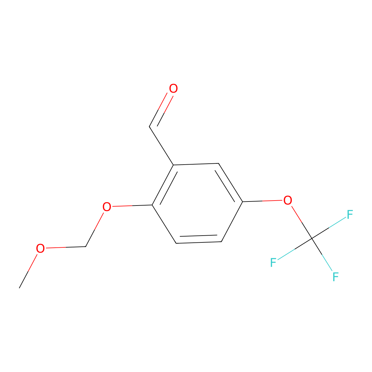 2-(Methoxymethoxy)-5-(trifluoromethoxy)benzaldehyde molecular structure, CAS 162270-05-5