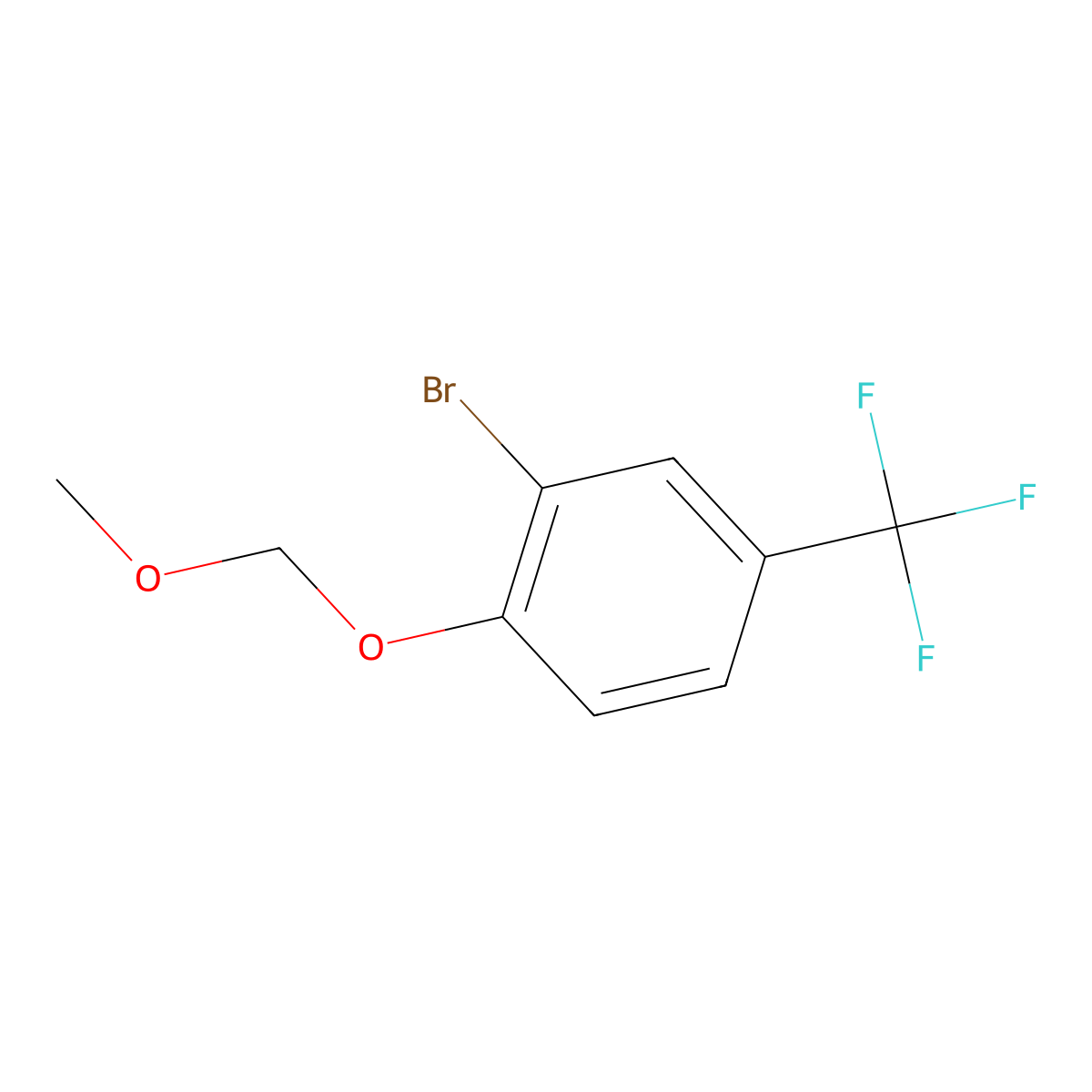 2-Bromo-1-(methoxymethoxy)-4-(trifluoromethyl)benzene molecular structure, CAS 162270-11-3