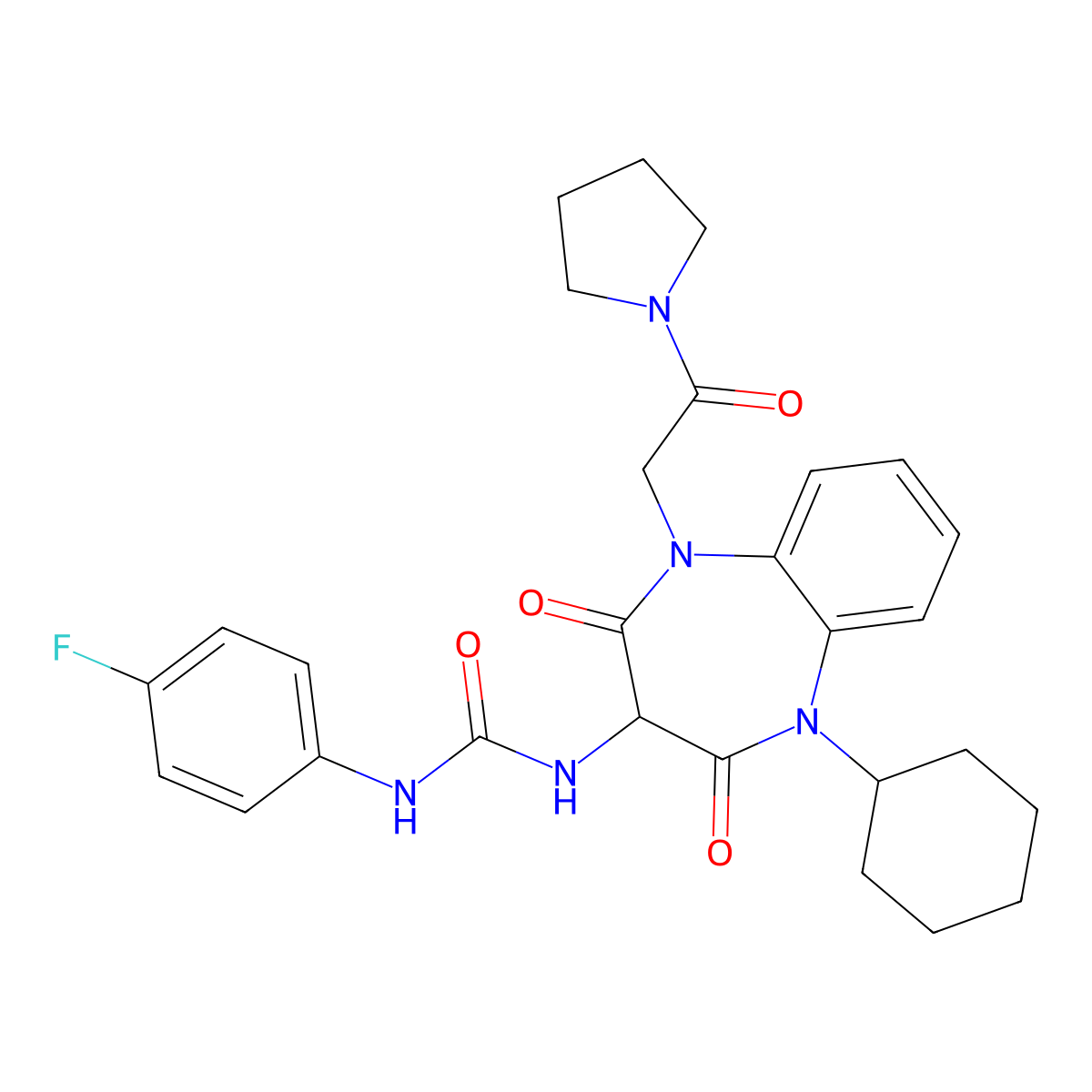 Gastrin/CCK antagonist 1 molecular structure, CAS 162271-52-5