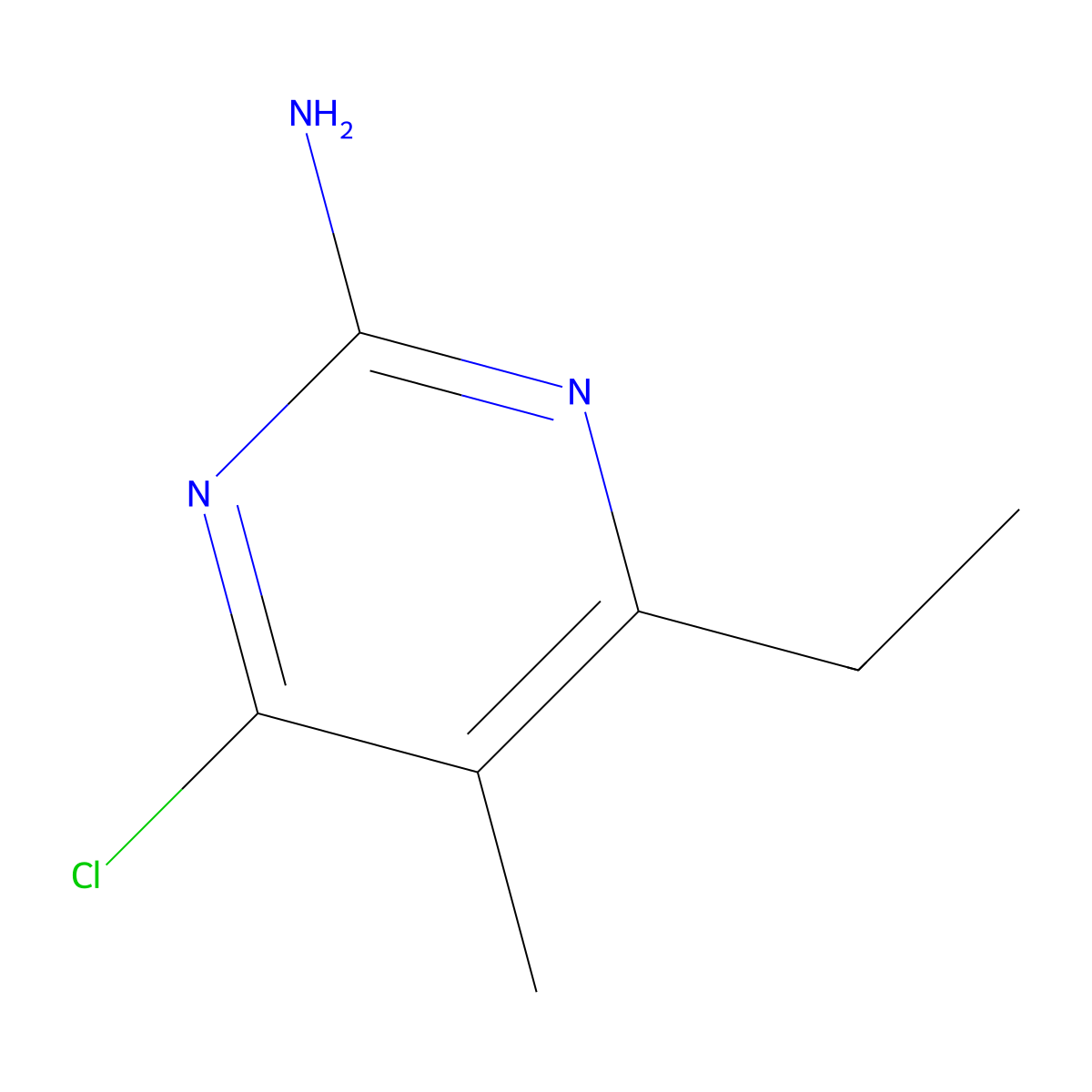 4-Chloro-6-ethyl-5-methylpyrimidin-2-amine molecular structure, CAS 162272-58-4