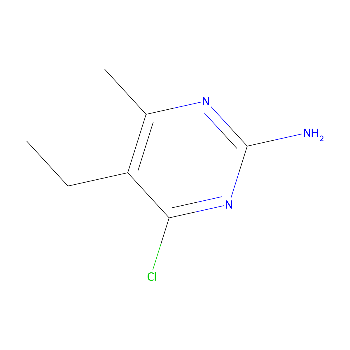 4-Chloro-5-ethyl-6-methylpyrimidin-2-amine molecular structure, CAS 162272-59-5