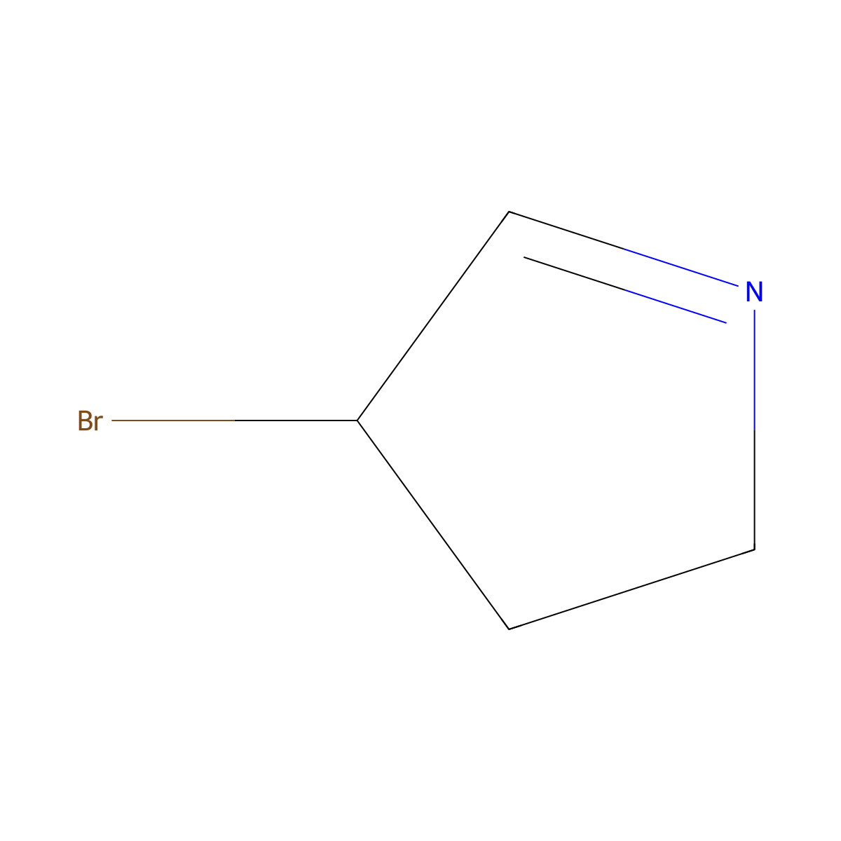 3-Bromo-4,5-dihydropyrrolidine molecular structure, CAS 1622834-72-3