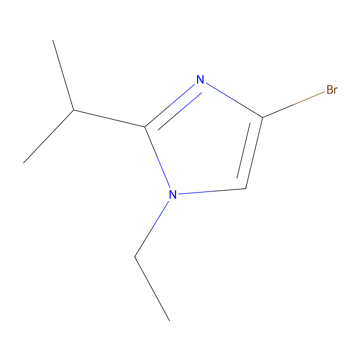 4-Bromo-1-ethyl-2-(iso-propyl)imidazole molecular structure, CAS 1622838-96-3