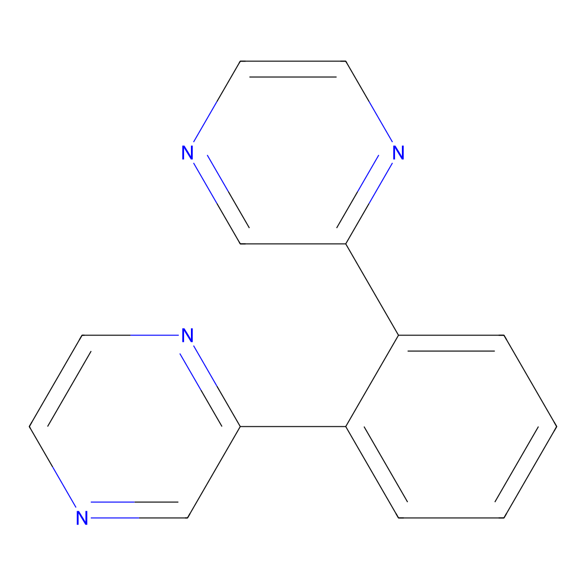 1,2-DI(Pyrazin-2-YL)benzene molecular structure, CAS 1622839-12-6