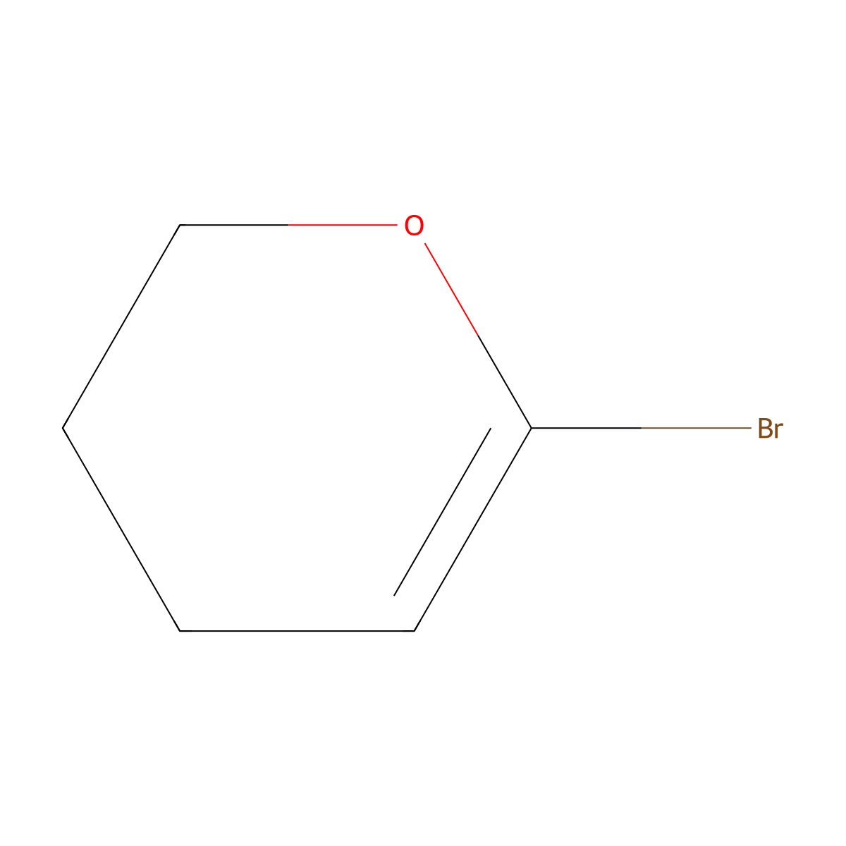 6-bromo-3,4-dihydro-2H-pyran molecular structure, CAS 1622839-26-2
